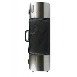 Estuche violín Bam Hightech 2011XL con bolsa 4/4 Silver carbon