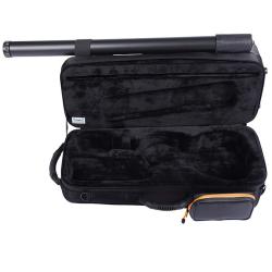 Estuche violín Bam PEAK2001S Peak Performance Compact rectangular gris/negro 4/4