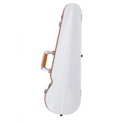 Estuche violín Bam SUP2002XL Ice Suprême Hightech forma 4/4 White/orange Blanco/Naranja