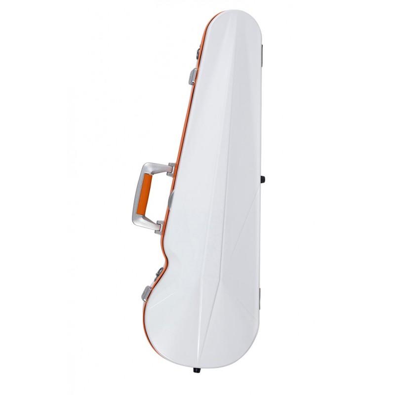 Estuche violín Bam SUP2002XL Ice Suprême Hightech forma 4/4 White/orange Blanco/Naranja