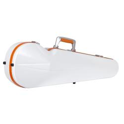 Estuche violín Bam SUP2002XL Ice Suprême Hightech forma 4/4 White/orange Blanco/Naranja