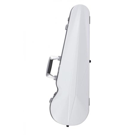 Estuche violín Bam SUP2002XL Ice Suprême Hightech forma 4/4 White/silver Blanco/Plata