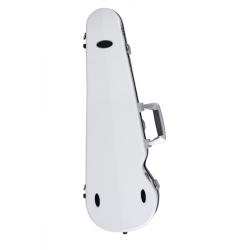 Estuche violín Bam SUP2002XL Ice Suprême Hightech forma 4/4 White/silver Blanco/Plata