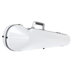 Estuche violín Bam SUP2002XL Ice Suprême Hightech forma 4/4 White/silver Blanco/Plata