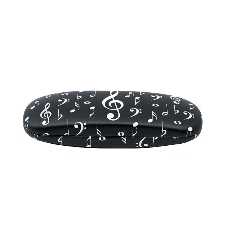 GL02 Estuche para gafas negro clave de sol GL02 Estuche para gafas negro clave de sol