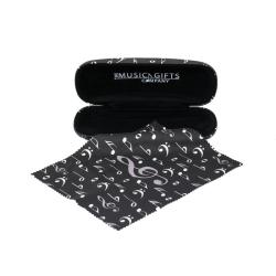 GL02 Estuche para gafas negro clave de sol