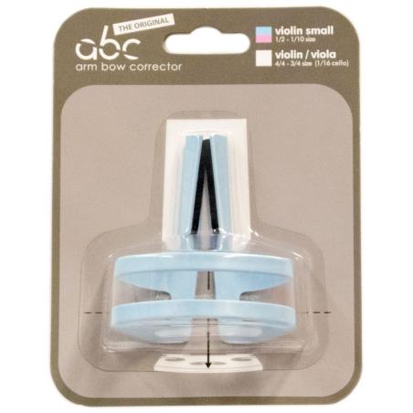 Guía para arco violín ABC corrector 1/4-1/16 azul