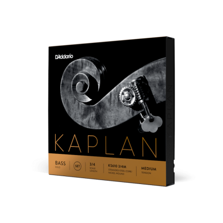 Juego de cuerdas contrabajo D'Addario Kaplan Solo 3/4 KS610 3/4