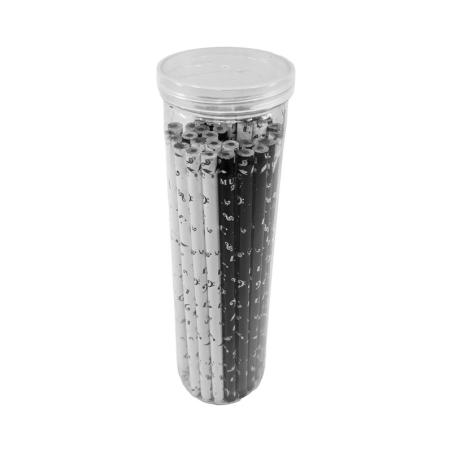 Lapices notas blanco y negro x 35 unidades