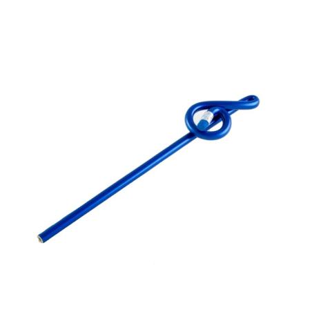 Lápiz clave de sol con goma Blue Azul