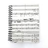 Libreta A6 partitura hecha a mano