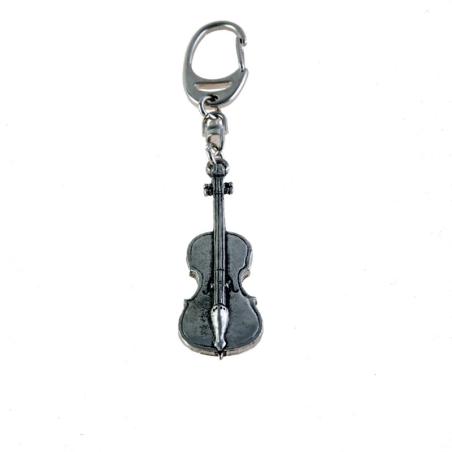 Llavero cello plateado
