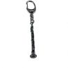 Llavero con cierre clarinete plateado