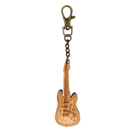 LLavero de madera Guitarra eléctrica