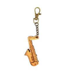LLavero de madera Saxo