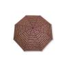 Paraguas plegable burdeos pentagrama